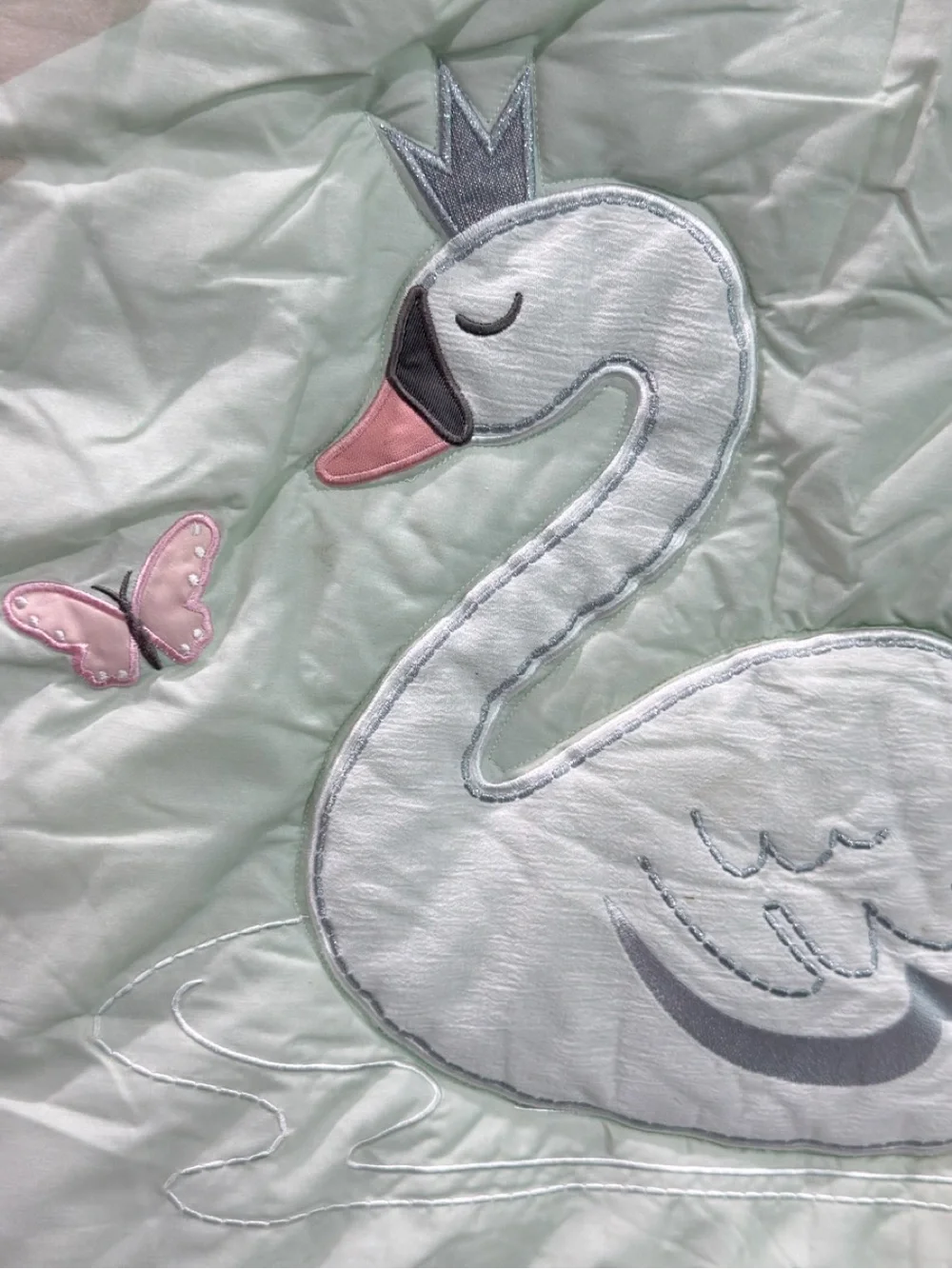 Swan princess baby crib bedding set , New see details